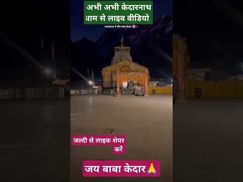 केदारनाथ धाम से लाइव वीडियो सभी भक्तों के  लिए 🙏भक्तों के बिना सूनी पड़ी केदारघाटी#kedarnath #shorts