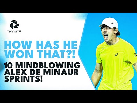 10 Mindblowing Alex De Minaur Tennis Sprints 💨