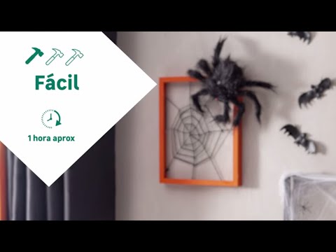 Crea un cuadro de telaraña para Halloween – LEROY MERLIN