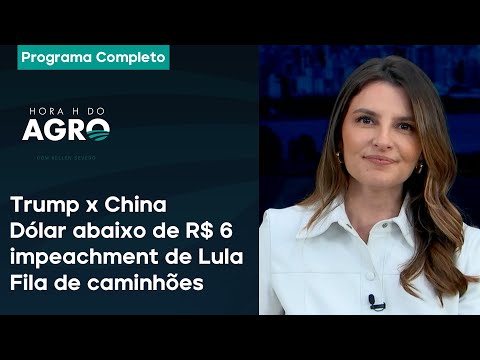 Trump x China, dólar abaixo de R$ 6, impeachment de Lula e fila de caminhões - Hora H 08/02/25