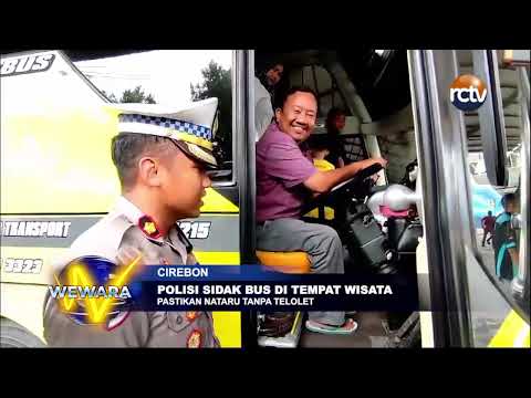 Polisi Sidak Bus di Tempat Wisata