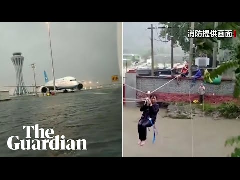 Airport submerged as widespread flooding continues in China