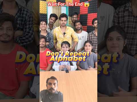 Don’t Repeat Alphabet At Same Time😁 Reacts #shorts #73 #funnychallenge #greenscreen @TeAmSTARS_