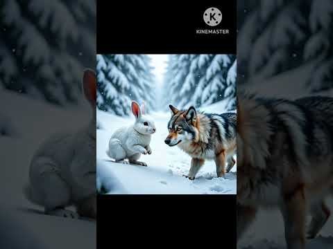 rabbit aor fox ki emotional story rabbit help fox heart touching story #ai #fox #rabbit #shortvideo