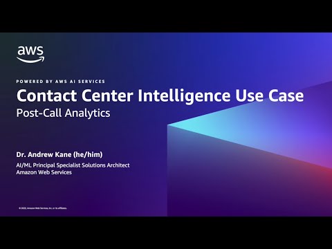 AWS CCI - Post-call Analytics Solution | Amazon Web Services