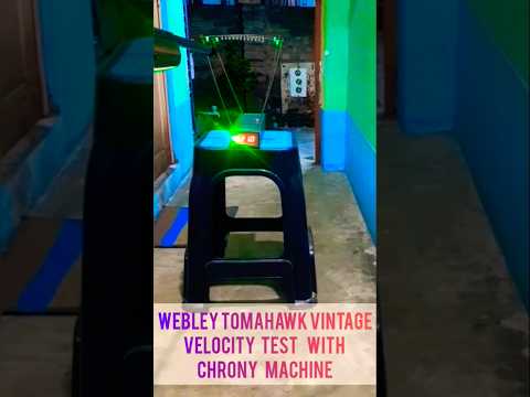 WEBLEY TOMAHAWK VINTAGE VELOCITY TEST WITH CHRONY- #powertesting #webleyandscott #velocity #tomahawk