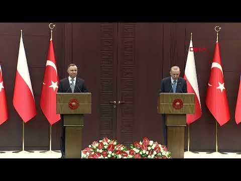Cumhurbaşkanı Erdoğan, Polonya Cumhurbaşkanı Duda ile ortak basın toplantısı düzenledi
