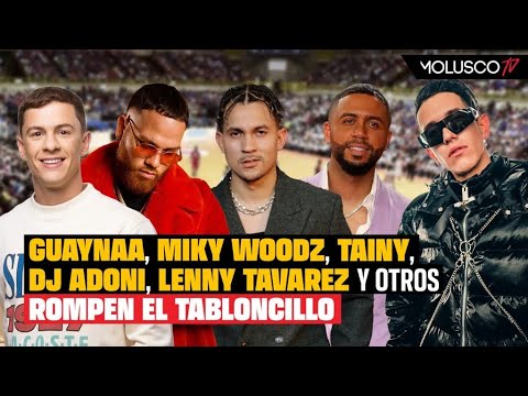 Guaynna, Miky Woodz, Lenny Tavarez y otros se arrancan las cabezas en torneo de baloncesto