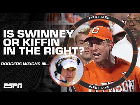 Is Dabo Swinney WRONG for his comments on Lane Kiffin? 😳 | First Take