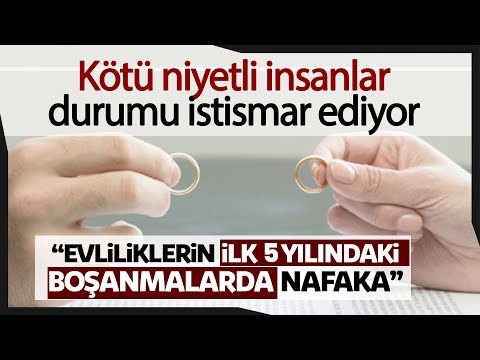 Avukat Özkan Yıldırım: “Evliliklerin İlk 5 Yılındaki Boşanmalarda Nafaka Bağlanmamalı”
