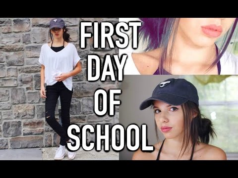 First Day Of School: Makeup, Hair, And Outfit