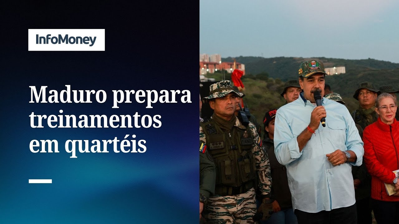 Maduro convoca reservistas milicianos e jovens para treinamento militar | InfoMoney News