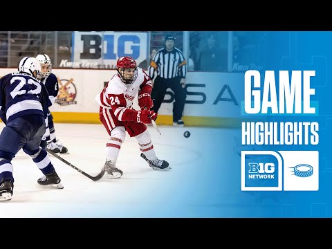 Penn State at Wisconsin Highlights Big Ten Hockey 02/07/2025