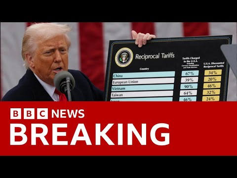 Trump unveils sweeping global tariffs in watershed moment for world trade | BBC News