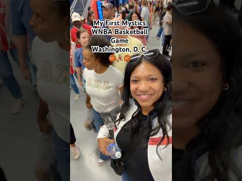 Come with me to my very first Washington Mystics game! 🏀⛹🏽‍♀️ #mystics #wnba