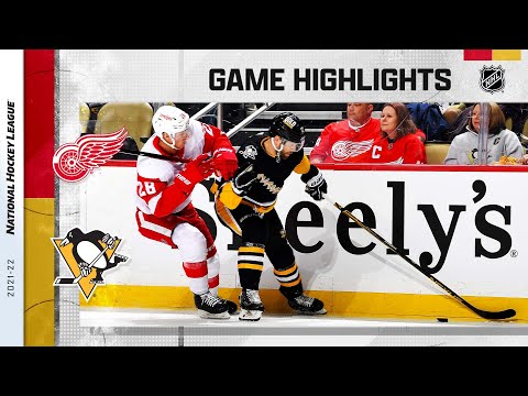 Red Wings @ Penguins 3/27 | NHL Highlights 2022