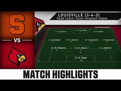 Syracuse vs. Louisville ACC Women’s Soccer Highlights (2023)