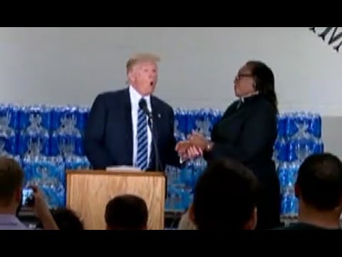Trump Interrupted by Pastor After Talking About Clinton