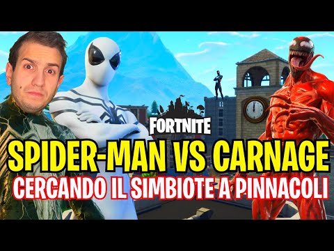 SPIDER-MAN VS CARNAGE CERCANDO IL SIMBIOTE A PINNACOLI FORTNITE | SE I VIDEOGIOCHI PARLASSERO | Vano