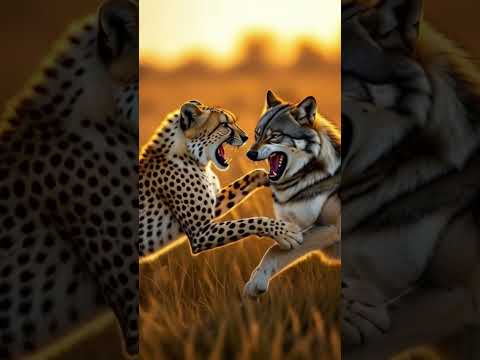 #wildlife #shorts #shortsfeed Chetah and Fox battling aggressively