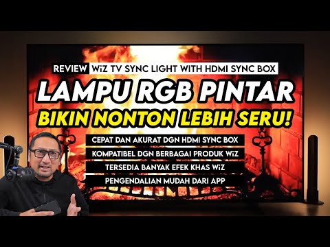 Bikin Nonton Lebih Immersive dgn Efek Cepat dan Akurat – WiZ TV Sync Light with HDMI Sync Box
