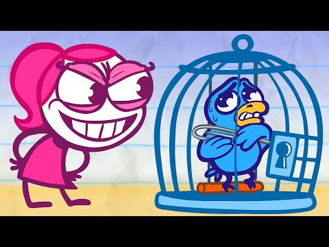 Pencilmate Gets OUTSMARTED by a Bird?! | Animated Cartoons Characters | Animated Short Films - UCUAL--p3qAa27luR0IYbjZA