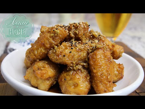 Korean Fried Chicken Wings with Sweet Garlic Sauce : Soy Garlic Fried Chicken Recipe - UCIvA9ZGeoR6CH2e0DZtvxzw