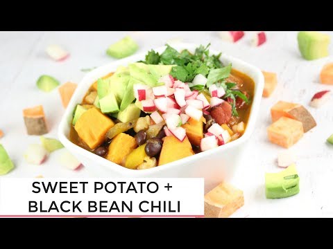 Easy Sweet Potato Black Bean Chili + 3 Ways to Use It | Vegan Dinner Idea - UCj0V0aG4LcdHmdPJ7aTtSCQ