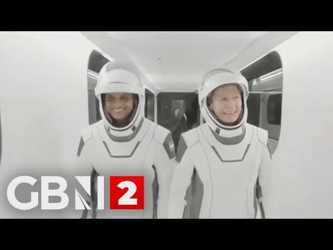 Astronauts arrive at the International Space Station