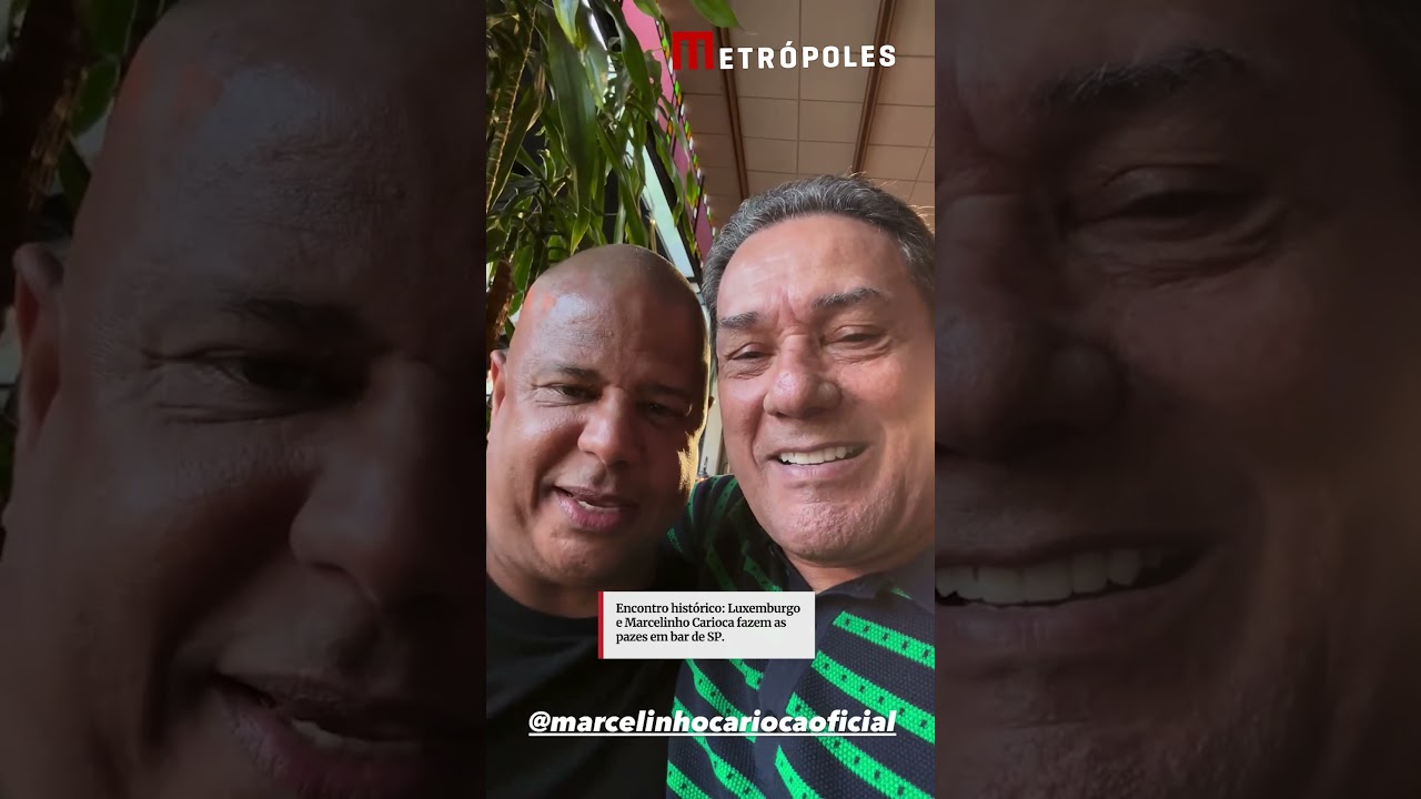 Luxemburgo e Marcelinho Carioca fazem as pazes em bar de SP