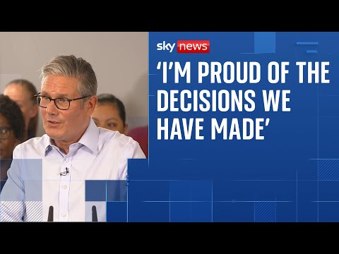 'I'm very proud of the decisions we have made' - Keir Starmer tells Sky's Beth Rigby