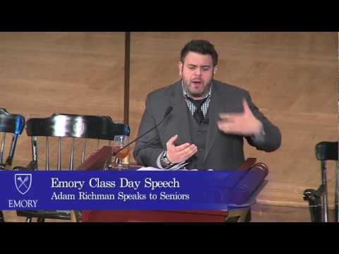 Adam Richman's Speech at Emory's Class Day