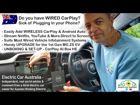 Add Wireless CarPlay and Android Auto to Wired Cars inc MG EV | AI Box HE | Electric Car Australia