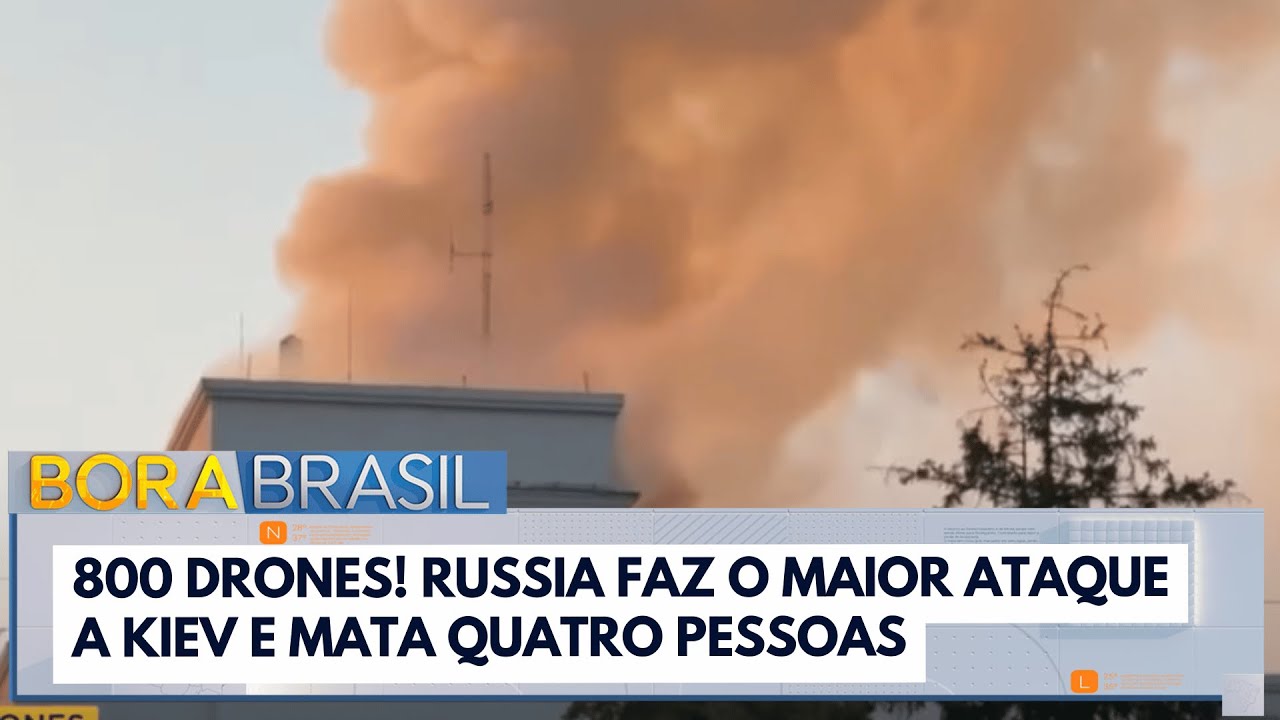 Rússia faz o maior aéreo a Kiev e mata 4 pessoas
