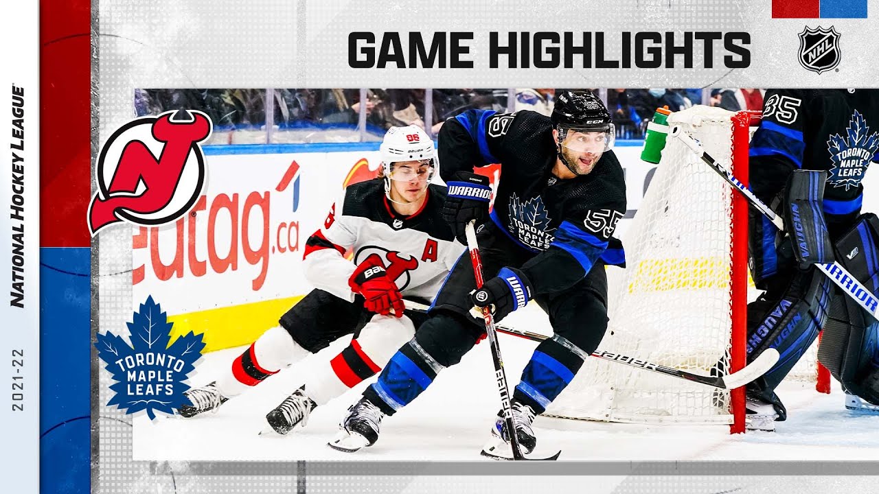 Devils @ Maple Leafs 3/22 l NHL Highlights 2022 video clip 