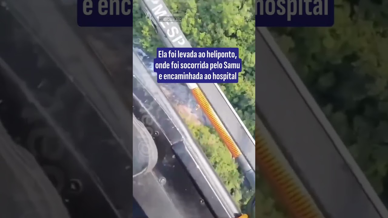 Vídeo mostra resgate de mulher que sofreu acidente em Ilhabela (SP); assista