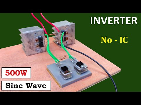 500W Sine Wave Inverter ( 12v to 220v DC to AC Converter ) with UPS Transformer - No IC
