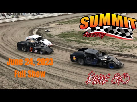 Dirt track racing full show | Summit Raceway | Elko, NV | June 24, 2023 - dirt track racing video image
