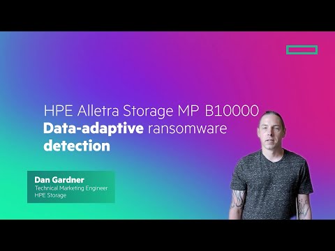 HPE Alletra Storage MP B10000 Data-adaptive ransomware detection