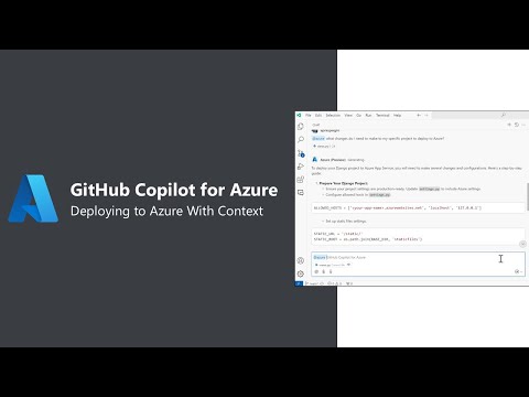 GitHub Copilot for Azure: Deploying to Azure With Context