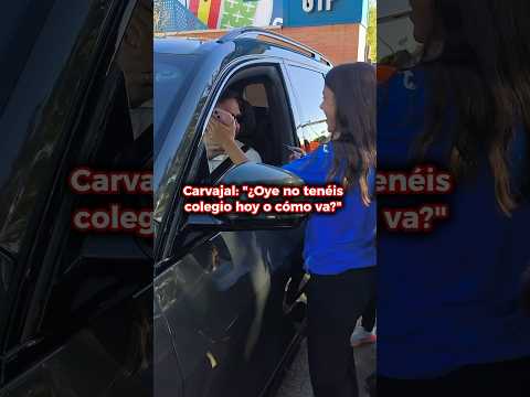 Una niña del GETAFE sorprende a CARVAJAL al hablarle de la HUELGA educativa en MADRID
