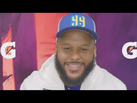 Rams DL Aaron Donald Ahead Of Super Bowl LVI "The Ultimate Goal Is To Be Playing In This Game" video clip 