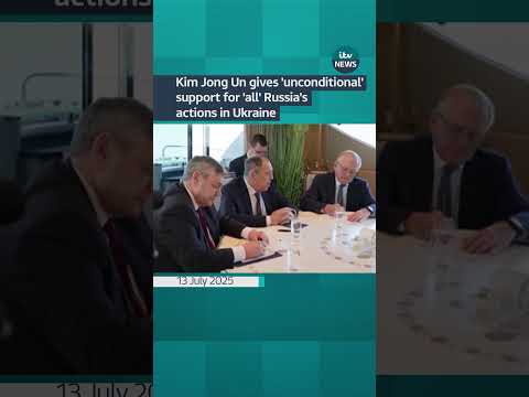 Kim Jong Un voices ‘unconditional’ support for actions taken by Russia against Ukraine | ITV News