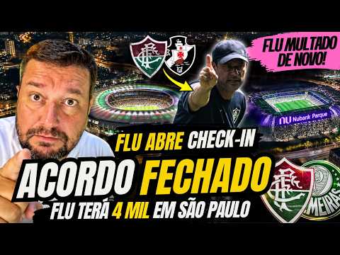 Fluminense e Palmeiras fecham acordo para venda de ingressos na semifinal da Libertadores e Fluminense enfrenta nova multa da Comebol.
