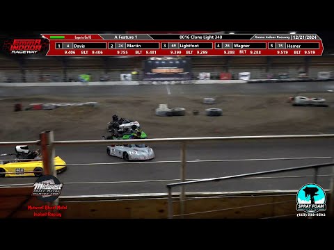 Kart Racing - Feature Races - Emma Indoor Raceway - 21 December 2024 - dirt track racing video image