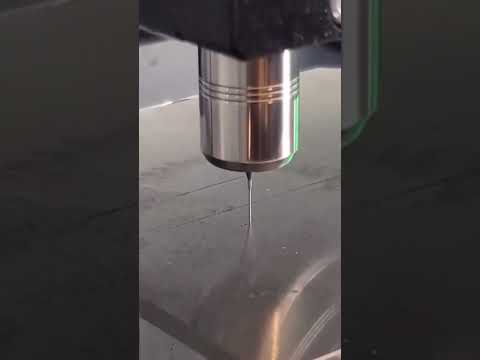 Microdrilling Stainless Steal on a DATRON