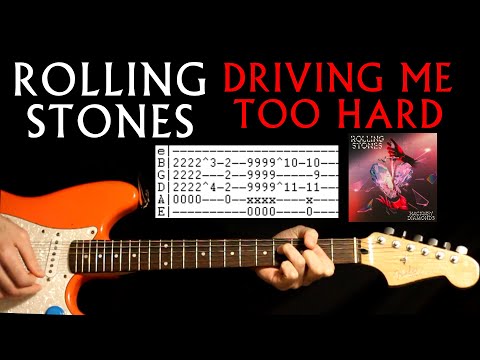 Rolling Stones Driving Me Too Hard Guitar Tab Lesson & Chords Tutorial