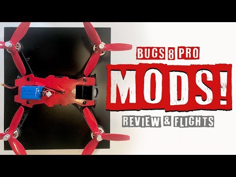 MJX RC Bugs Pro - NEW MODS! - Firefly Cam, Review, Flights, Pros & Cons - UCwojJxGQ0SNeVV09mKlnonA