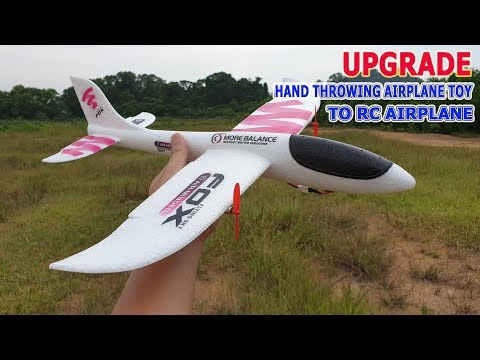 How to upgrade Hand Throwing Airplane Toy to RC Airplane - UCFwdmgEXDNlEX8AzDYWXQEg