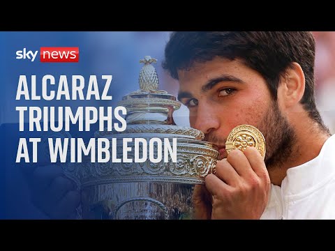 Carlos Alcaraz wins Wimbledon men's singles final